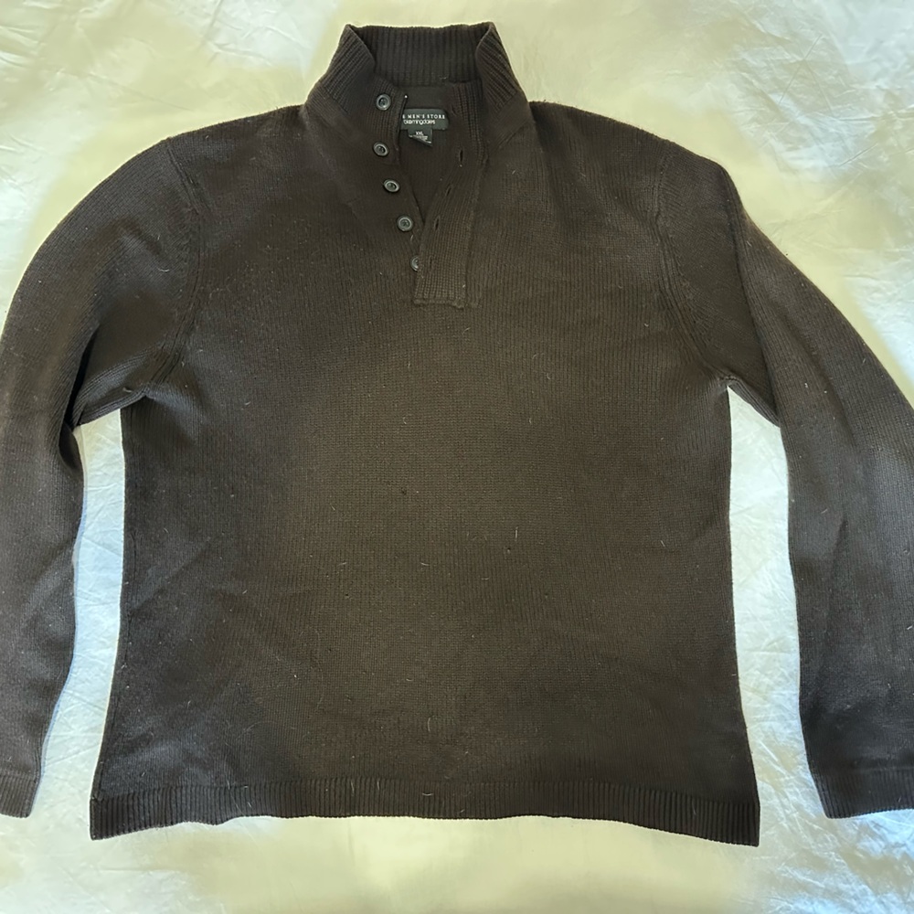 Bloomingdale's Rich Brown Turtleneck Sweater